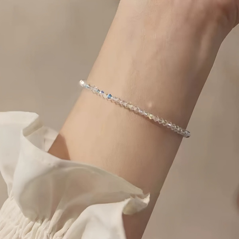 2pc Ultra-Thin Translucent White Bracelet Hand Chain Set